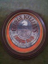 Miroir cadre bois George Killian's Red Ale 13,5 x 16,5 x 1 Irish Red Beer Coors