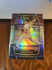 Gerrit Cole 2022 Panini Select Tri Color Prizm Refractor #27 New York Yankees