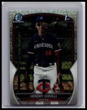 2023 Bowman Chrome #BCP-236 Hendry Chivilli Chrome Prospects Mojo Refractor