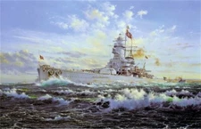 SIMON ATACK Admiral Graf Spee Pocket Battleship w/EXCLUSIVE Bonus Print AMAZING!