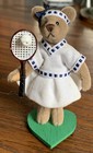 World of Miniature Bears 2.5" Plush Bear Monica Tennis Player By Becky Wheeler