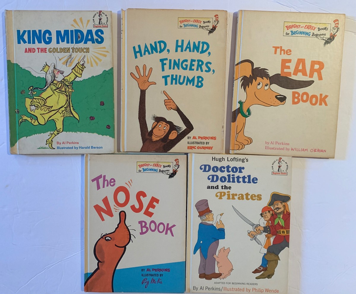 5 Al Perkins Books Vintage Beginner Books / Bright Early, Ear Book