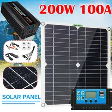 16000W Complete Solar Panel Kit Solar Power Generator 100A 110V Off Grid System