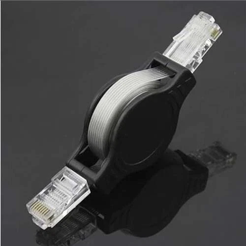 5 ft Retractable ETHERNET LAN NETWORK CABLE CAT5 RJ45
