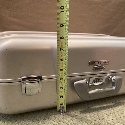 Vintage Halliburton Zero Aluminum Lined Briefcase Combo Luggage