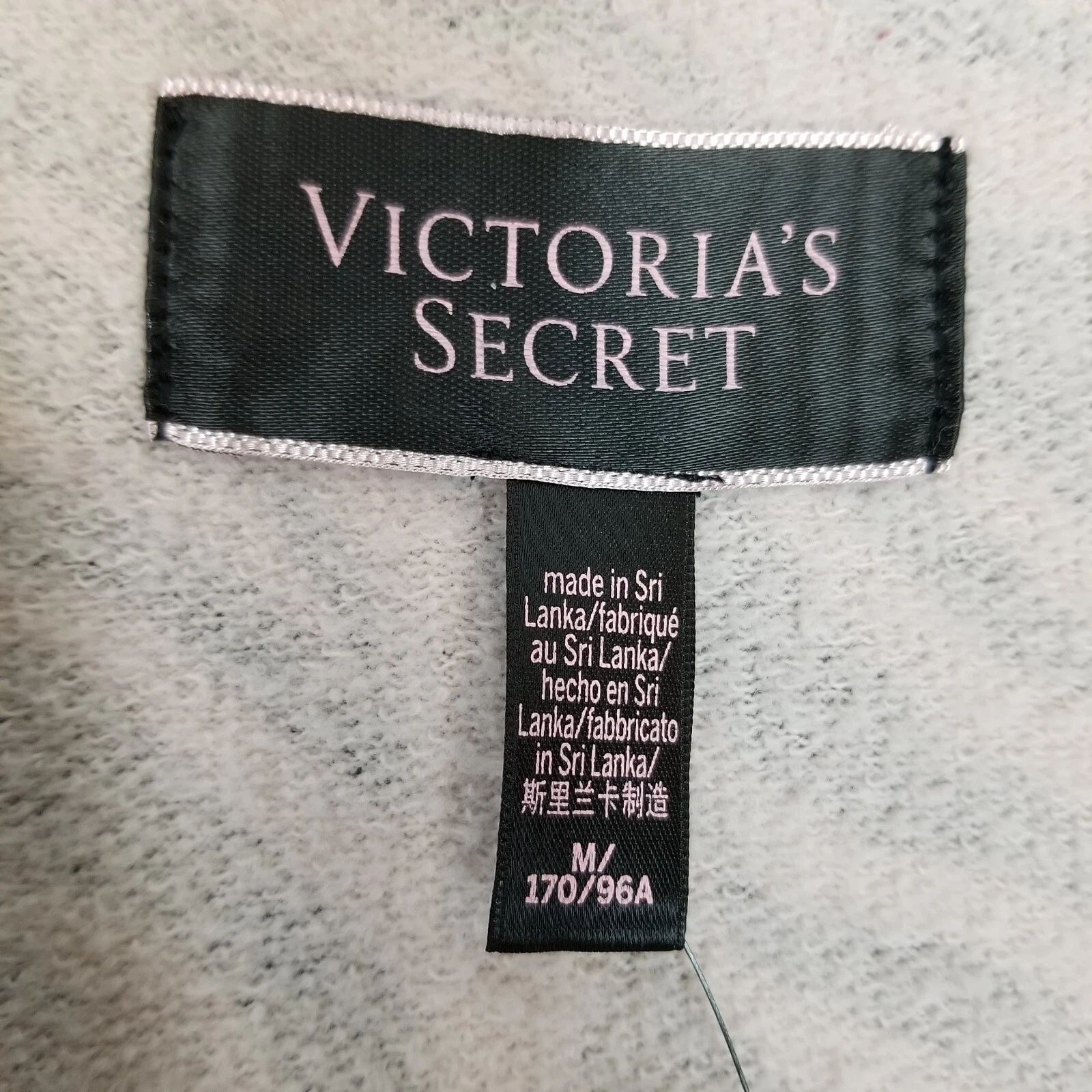 UNDERCOVER Felpa con cappuccio Victoria's Secret donna stampa animalier cropped taglia M boxy