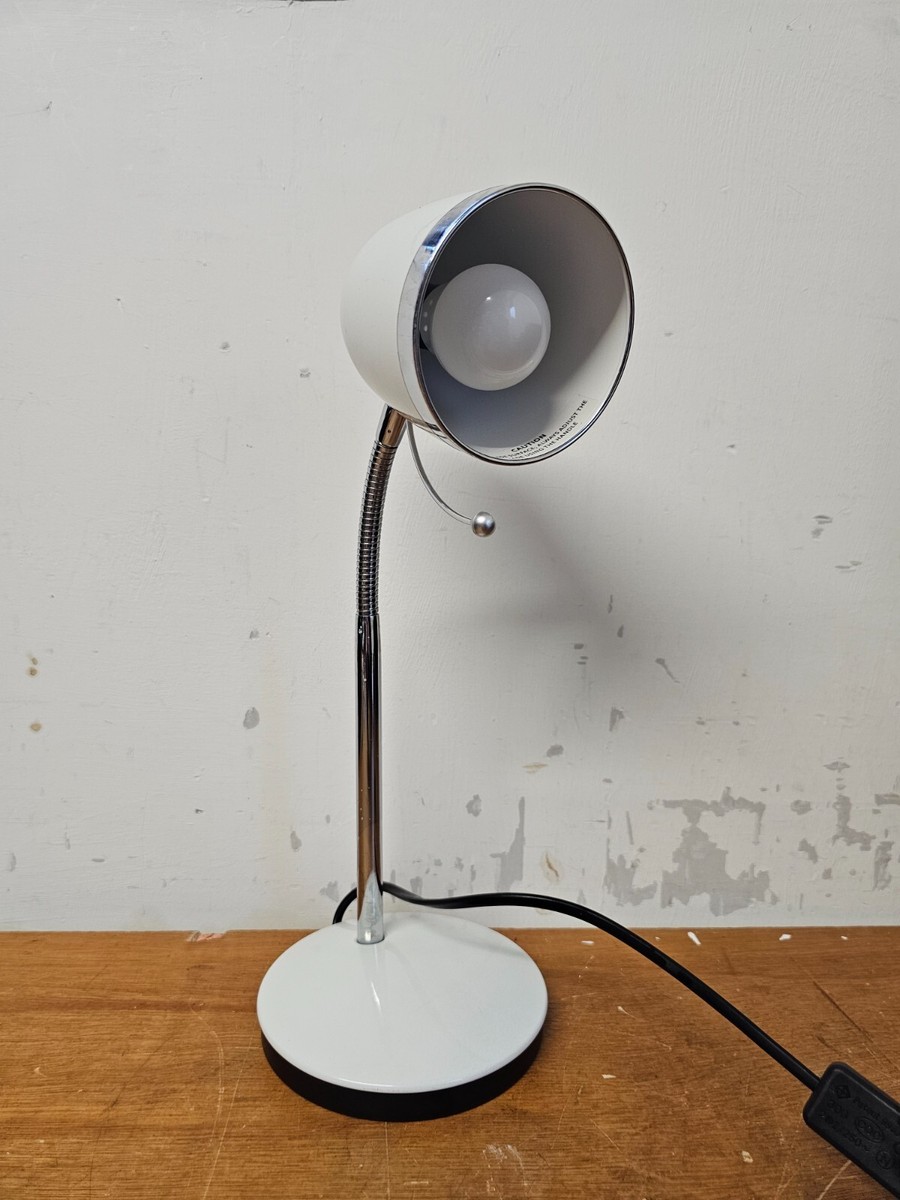 Dunelm Gooseneck Table Deck Light Lamp LE7 1AD 4123 In White