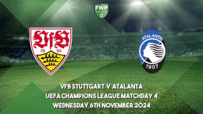 2 x VfB Stuttgart vs. Atalanta Bergamo Haupttribüne Block 16