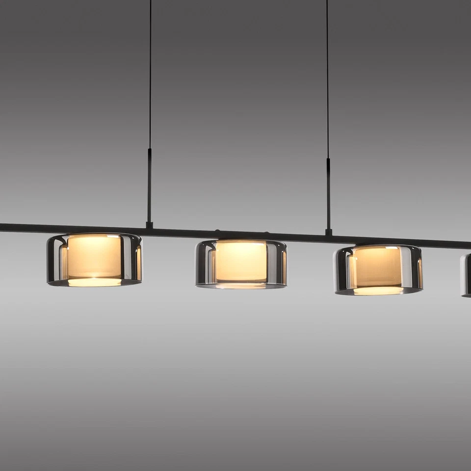 LED Pendellampe Esstisch schwarz dimmbar höhenverstellbar Memoryfunktion Lift - Bild 4 von 4