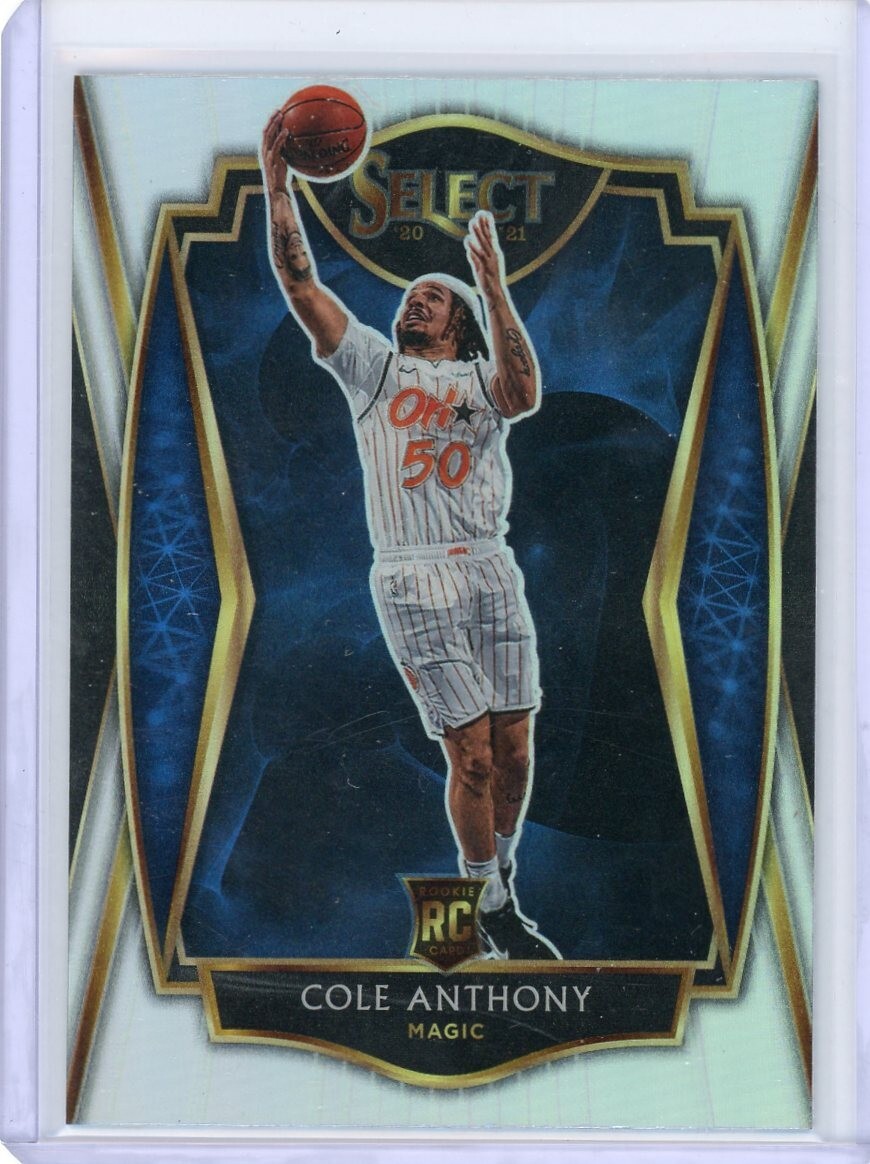 2020-21 Select Premier Level Rookie Silver Prizm Cole Anthony #177 RC