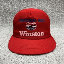 VTG 80s Winston Racing Hat Cap Snapback Winston National 500 NASCAR Made in USA