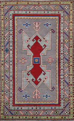 Artisan Kazak Pakistani Accent Rug Hand-Knotted Craftsmanship 3x5 ft