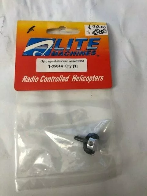 LITE MACHINE HELICOPTER PART 1 35044 GYRO SPINDLE MOUNT ASSEMBLED NIP