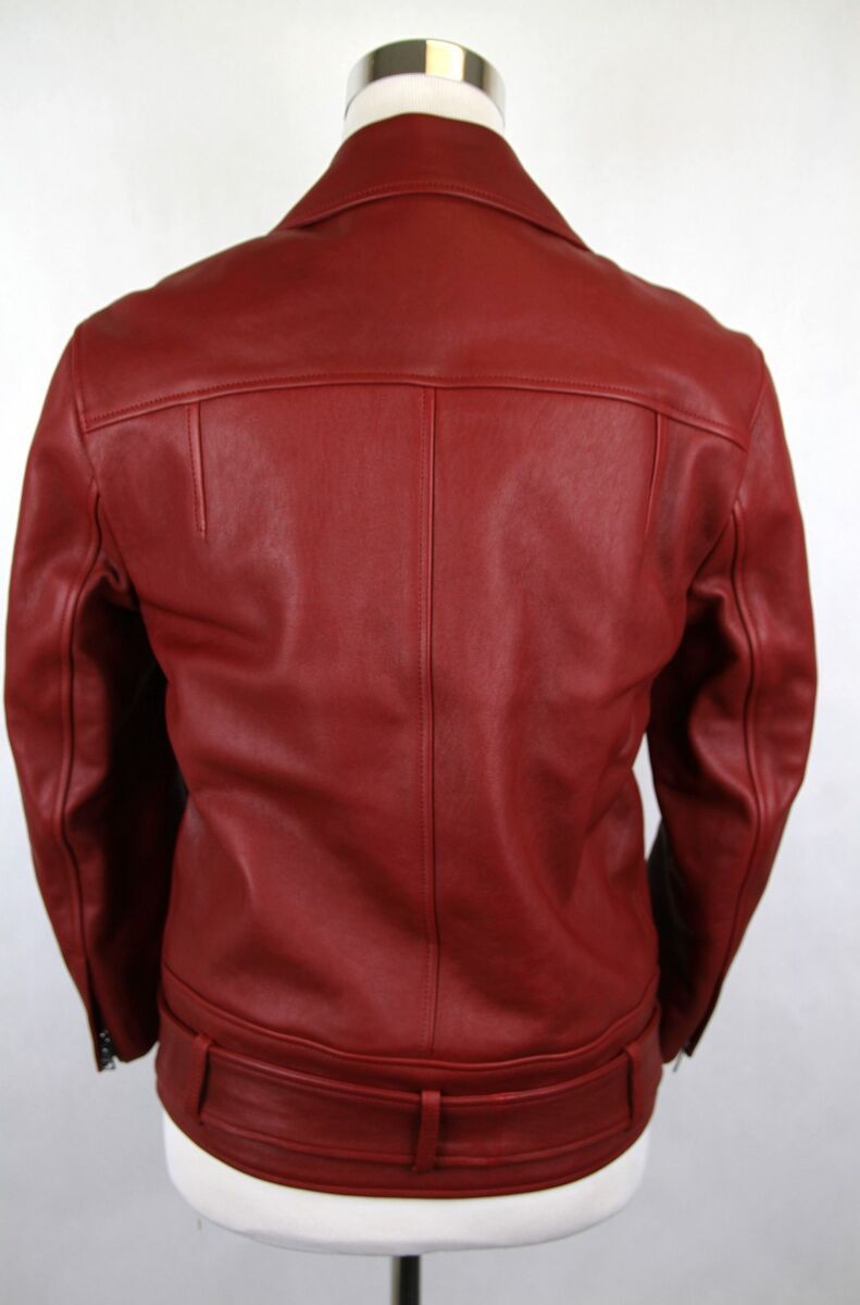 GUCCI★素敵!Red Biker Leather Jacket w/quilted Lining $5100 New Gucci Women's Red Biker Leather Jacket w/quilted