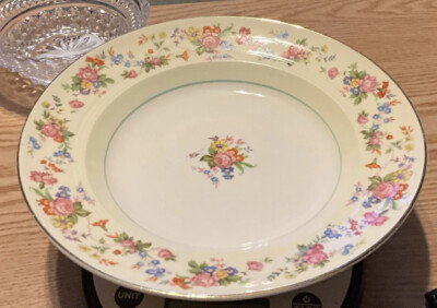 Debutante plate By  Salem China Co. 23 Karat Gold Made In The *USA