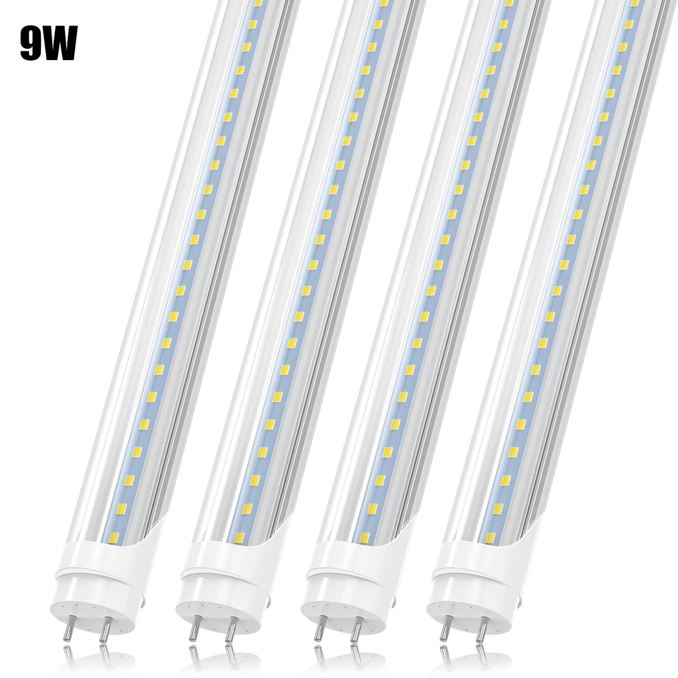 T8 2FT LED Tube Light Bulbs 9W G13 Bi-Pin F20T12 Garage Workshop LED Shop Lights - Image 2 of 4