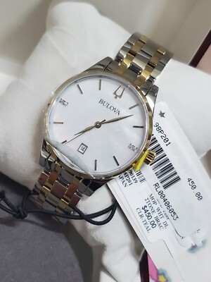 Bulova Women's Two-Tone Diamond Dress Watch 98P201 $450