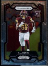 K.J. Henry Rookie Card 2023 Panini Prizm #400 