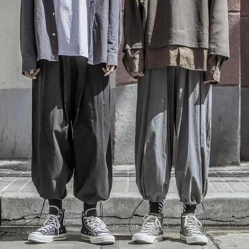 Men Pants Black Joggers Streerwear Baggypants Elastic Waist Ankle Lengthtrousers
Opens in a new wind