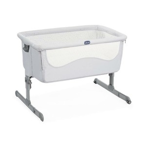 light grey baby crib