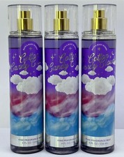 3-pack BATH BODY WORKS COTTON CANDY CLOUDS FINE FRAGRANCE MIST SPRAY 8OZ LARGE