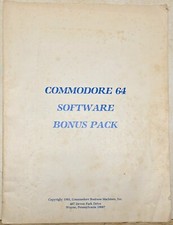 Commodore 64 Software Bonus Pack Manual 1983