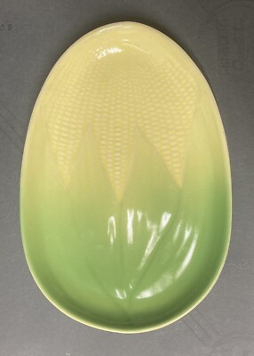 Vintage Terrace Ceramics #210 Maizeware Corn 10.5'' Platter Shawnee Pottery Mold