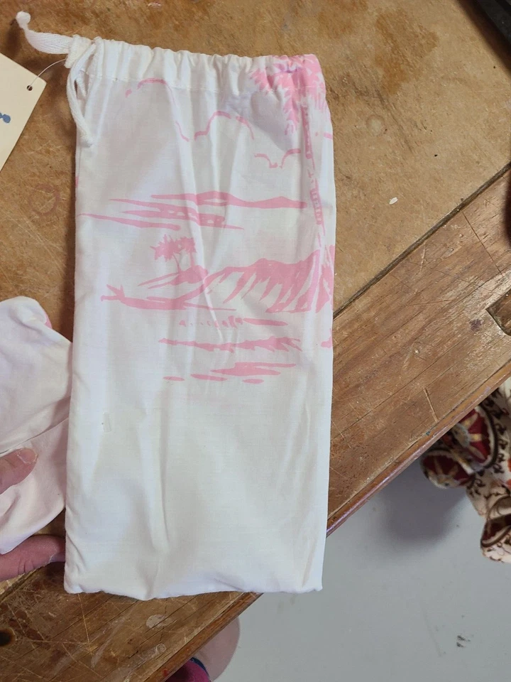 Edredón y bolsa reversibles Pottery Barn Kids "Island Toile" para niños pequeños nuevos con etiquetas Foto 4 de 4