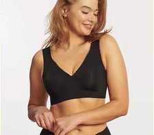 Evelyn  Bobbie Evelyn Seamless Wirefree Bra Black,X-Large A677303
