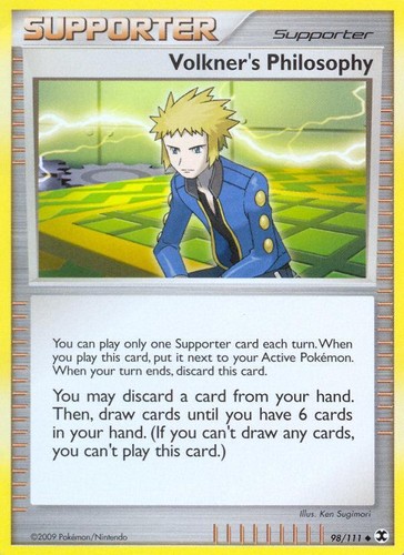 Pokemon Volkner's Philosophy (98/131) Rising Rivals LP