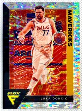 2020-21 Panini Flux Luka Doncic Silver Pulsar Prizm Card #37 SP Dallas Mavericks