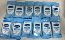 12 Pack Travel Size Cetaphil Gentle Skin Cleansing Cloths, 10 Ct Wipes a Pack