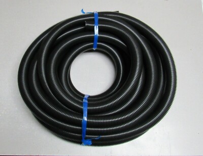 30' Central Vac Crushproof Hose 1-1/4 Black 30ft. 30 Ft 