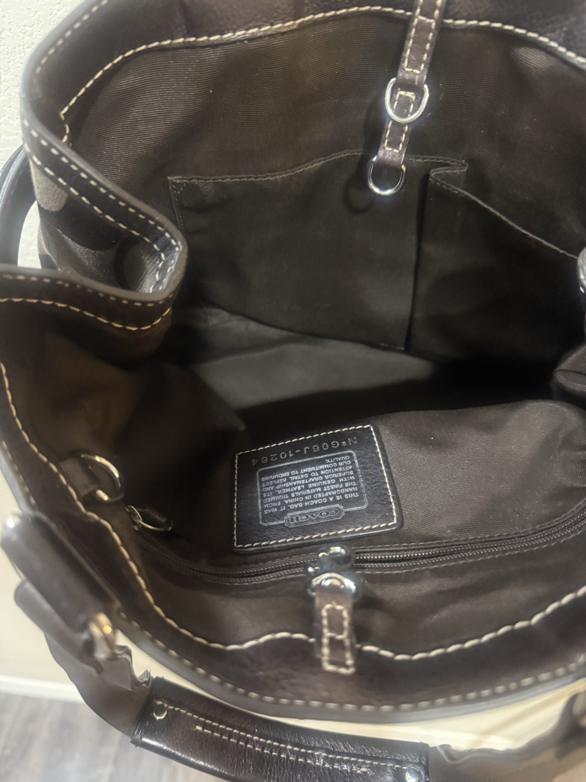 COACH HAMPTON SIGNATURE PYTHON TOTE - image 15