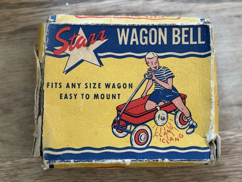 NUEVO DE LOTE STARR WAGON BELL, RADIO FLYER COCHE ROJO ACCESORIO AÑOS 50 PEDALES COCHE JUGUETE 335 Foto 4 de 4