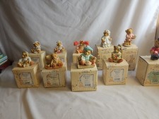 CHERISHED TEDDIES LOT OF 10 With Boxes Wedding Christmas Thanksgiving F-CTA