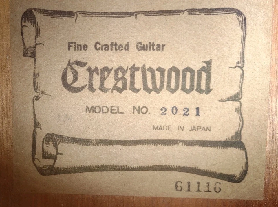 Crestwood 12 String Acoustic Guitar w/HSC! -LL - Image 3 of 4