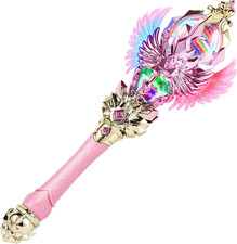 Light up Magic Princess Wand   Dual Lights, Spinning Leds with Sound, Snowflake