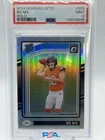 2024 Panini Donruss Rated Rookie Bo Nix #209 Optic Holo Prizm RC PSA 9 MINT