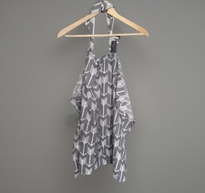 Kids N Such Baby Nursing Cover with Sewn in Burp Cloth Breastfeeding Gray