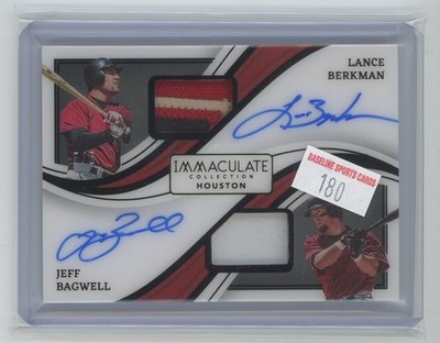 2023 Immaculate #DMS-BB Lance Berkman / Jeff Bagwell Patch Auto Black 5/5