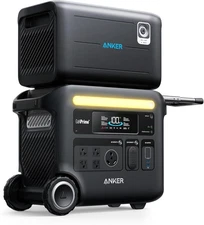 Anker SOLIX F2600 Portable Power Station 2560Wh 2400W + BP2600 Expansion Battery