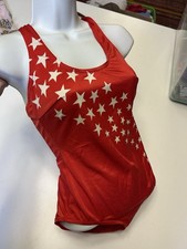 Vintage 70s S Stars One Piece Swimsuit 4th July