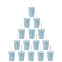 Gariella 15 X Kunststoffbecher Trinkbecher Plastikbecher 250 Ml Blau