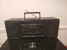 Panasonic RX-DT530 Boombox CD Radio Cassetta Altoparlanti Staccabili Retrò Vintage