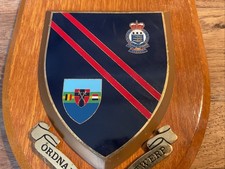 VINTAGE BRITISH MILITARY METALLIC ORDNANCE DEPOT ANTWERP R.A.O.C. SHIELD/PLAQUE