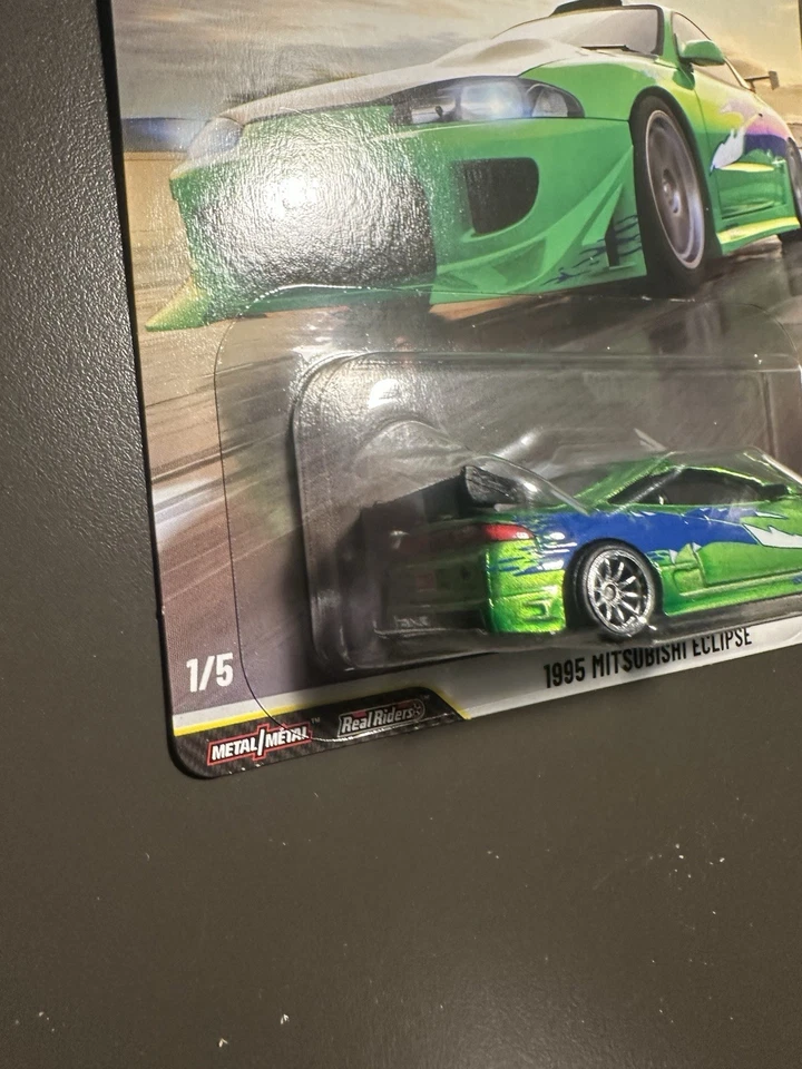 Hot Wheels Premium~Rápido y Furioso~25 años~Mitsubishi Eclipse 1995~1/5 Chase Foto 3 de 3