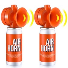 2 Pack Air Horn 1.4oz, 122dB Loud Air Horns for Safety, Heard Up to 1/2 Mile ...