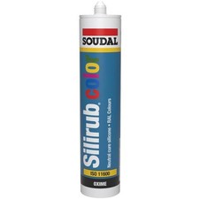 Soudal Silirub Silicone Sealant - RAL8014 Sepia Brown (300ml