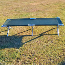 Oliwkowe drab USGI Aluminiowe składane łóżeczko kempingowe – nowe z wadami *mocinc.1982*